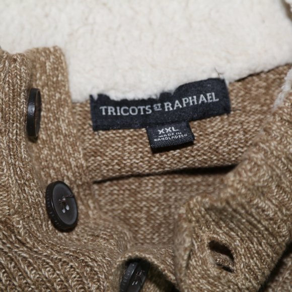 Tricots st Raphael tan Mens Sweater - Picture 7 of 9